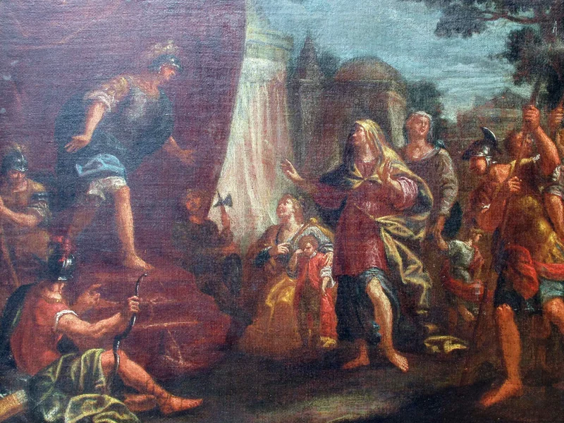 1678-Cesare Giuseppe Mazzoni - Salomone incensa gli idoli